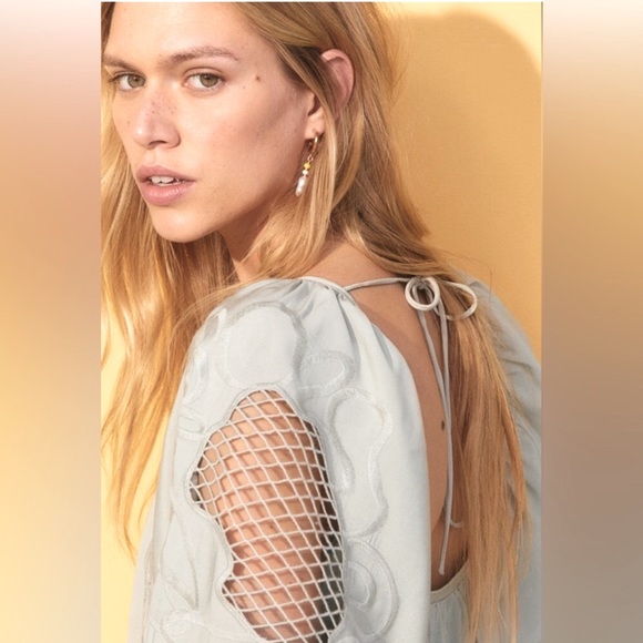 NWT H&M Conscious Choice Collection Women’s Voluminous Lace Loose Fit Maxi Dress - Picture 4 of 7